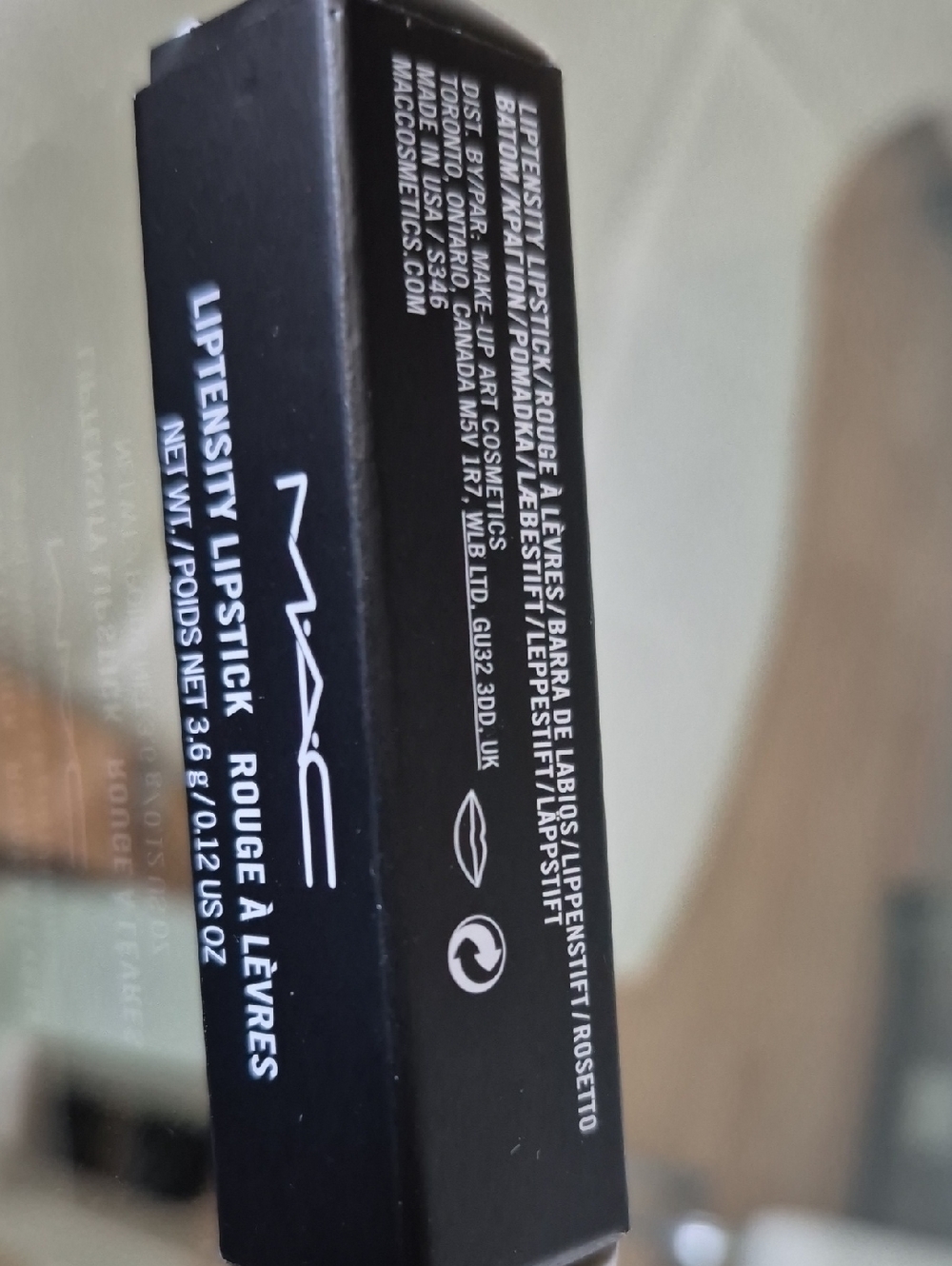 MAC Cosmetics Lipstick in Black Packaging